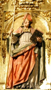 Socha sv. Babylasa v katedrále v Pamplone (Španielsko)