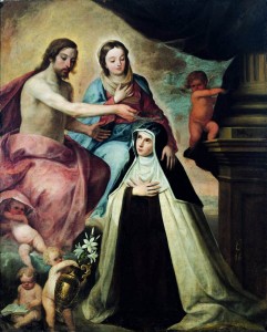 Pedro de Moya: Videnie sv. Márie Magdalény de' Pazzi