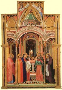 Ambrogio Lorenzetti: oltárny obraz, 1342, Galleria degli Uffizi Florencia