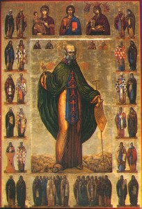 Sv. Sabas, opát (ruská ikona)