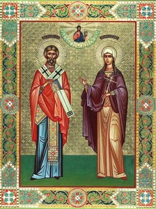 Sv. Dária a Chryzant, ruská ikona