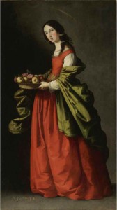 Francisco de Zurbarán (1598-1664): sv. Dorota