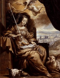 Charles Le Brun: Sv. Genovéva, okolo 1635, Musée des Beaux-Arts Rouen