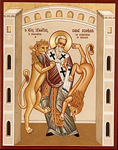Sv. Ignác Antiochijský, grécka ikona