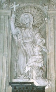 Sv. Lucia Filippini, socha v chráme sv. Petra v Ríme