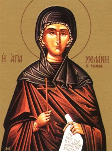 Grécka ikona: sv. Melánia