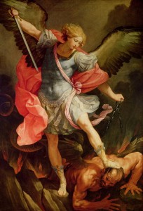 Vyobrazenie sv. Michala v boji proti diablovi