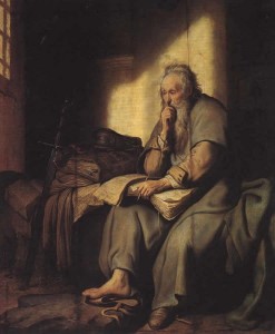 Rembrandt: Pavol vo väzení (1627)